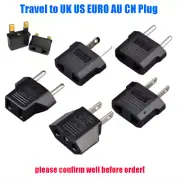 50/100pcs Travel To Euro Europe UK US AU AC Power Converter Adapter Socket Plugs