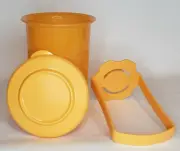 Tupperware Pick A Deli Pickles Olives Round Container Orange New