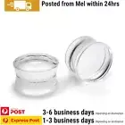 1 Pair Ear Plugs Transparent Tunnel Hard Resin Flared Body Piercing Jewellery