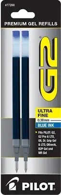 77288 Pilot G2 Gel Rollerball Pen Refill, Ultra Fine, Blue Ink, 6 Packs of 2
