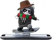 Skateboard Bear for Car, Funny Skater Bear Car Interior Decoration Dashboard Ornament, Cartoon Swing Bear Skateboard Doll, Cute Skateboard Bear for Car Dashboard