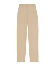 Lilas cotton and linen blended pants US6,US2,US0,US8 shallow khaki