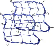 1 Pair Elastic Cargo Net for Motorcycle and Bike High Elasticity Bungee Storage Net for Luggage Rack Lightweight Durable Design for Easy Installation and Versatile Use