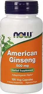 NOW American Ginseng, 100 Capsules (Pack of 2)