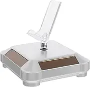 Zerodeko Display Stand Display Spinner Stand Showcase Turntable Rotating Platform Rotating Light Base Abs Silver