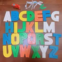 在飛比找蝦皮購物優惠-［懷舊玩具] 英文字母 自由拼接 軌道火車