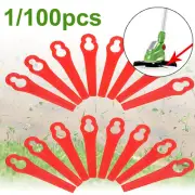 100 pcs Plastic Grass Trimmer Blades Compatible With KULLER BOSCH OZITO NEW