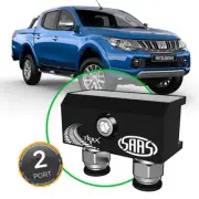 SAAS Diff Breather Kit 2 Port incl Nylon Bushes for Mitsubishi TRITON MQ 2015> (for: Mitsubishi)