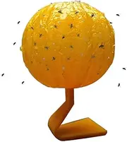 Indoor Fruit Fly Trap - Sticky Fly Trap Ball Citrus Fruity Attractant,Effective Catcher Trap with Attractant Fruity Lure for Home and Plant