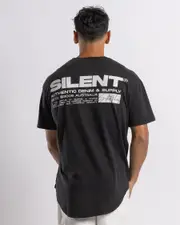 [Silent Theory] Silent Theory Men's Raptor T-Shirt in Washed Black Size 2XL 2XL Washed Black
