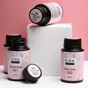 Kira Nails French Rubber Base Coat, Milk White Base Color Coat LED UV