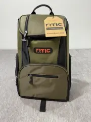 RTIC Lightweight Backpack Cooler 15 Can Olive Green Portable Insulated Bag NEW