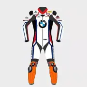 BMW Racing Suit 1.3mm Top Grain Leather CE Approved Black Leather One-Piece suit