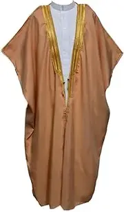[Desert Dress] Brown Bisht Cloak Arab Dress Thobe Saudi Mens Robe Eid