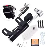 Multi-Function Bicycle Mechanic Repair Tool Kit with 16-in-1, Saddle Bag Mini Pu
