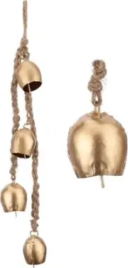 Iron Cluster Bell Rustic Farmhouse Wind Chimes for Door, Patio, Outdoor Garden