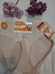WARNERS Cloud 9 Invisible LOOK Microfiber Beige BIKINI Panty ~2XL 9