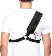 NUMJAW Renaissance Sword Holster Shoulder Back Sheath Leather Sword Frog Holder,Vikings Medieval Viking Shoulder Sword Belt