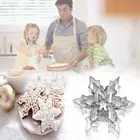 Decor Decorative Tools Cookie Cutter Mold Snowflake Stainless Steel Biscuit