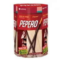 在飛比找蝦皮購物優惠-LOTTE Pepero 巧克力棒分享盒180g
