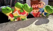 7 Pcs Five Little Speckled Frogs Finger Puppet Educational Kids Nursery Rhyme