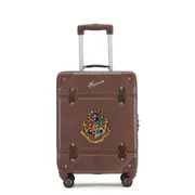 Harry Potter - Hogwarts WB030 20in Small 4 Wheel Hard Suitcase - Brown