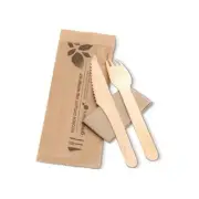 Takeaway 6" Fork/Knife/Spoon/Napkin - FSC Certified 400 pcs