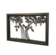Acacia Wood Tree Art in Metal Wire Bronze Finish Tree of Life Acacia Decorative