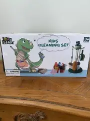 Dinosaur Themed Kids Pretend Cleaning Set for 3+ by I Play I Learn 15 Pc Set