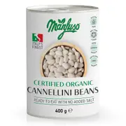 Organic Manfuso Cannellini Beans 400g – Fresh, healthy organic delivery | Doorstep Organics