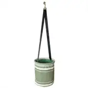 Sewroo Canvas Peg Bag - Green & White