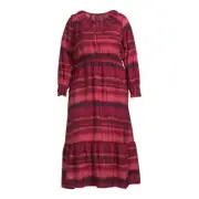 TERRA & SKY - VARIOUS PLUS SIZES - Peasant Tiered Long Sleeve Maxi Dress - NEW!
