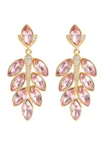 Kenneth Jay Lane Crystal-embellished Drop Earrings - Pink ONE SIZE