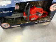 Kids Pretend Toy Chainsaw Power Tool Husqvarna Battery Operated Preschool