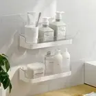 Wall-mounted Soap Dish Punch-free Toilet Storage Rack Soap Drain Storage Rack