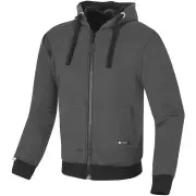 Hamlin Grey Motorcycle Zip Hoodie
