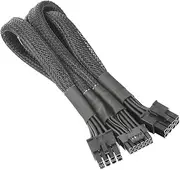 Thermaltake Sleeved PCIe Gen 5 ATX 3.0 PSU (Dual 8PIN to 12+4PIN) Splitter Cable - for TT PSU Only, AC-063-CN1NAN-A1