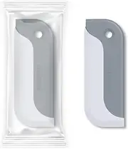Mini Squeegee for Shower Glass, Kitchen Sink & Bathroom - Durable Rubber Blade, Streak-Free Cleaning Tool for Windows, Mirrors, Car Windshield & Glass Surfaces (2, Gray)
