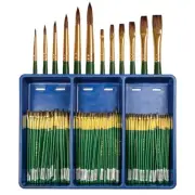 Royal & Langnickel Economy Natural Hair Round and Flat Brush Assortment 1