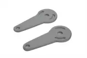 Chrome Turn Signal Mount Flat Type fits Harley Davidson