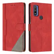 Clasp Case with Flip Wallet Stand Function Cover for Moto G Pure - Red