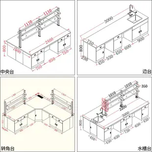 【風行科技】賽福斯實驗室化驗臺操作臺通風櫃藥品櫃物理鋼木化學實驗臺定制