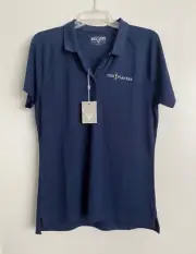 LEVELWEAR WOMENS NAVY BLUE GOLF SHIRT TPC SAWGRASS THE PLAYERS SIZE LARGE NWT