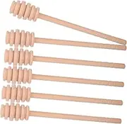 VILLFUL 6pcs Stirrers Reusable Honeycomb Dippers for Syrup Jam Easy to Clean Honey Wands