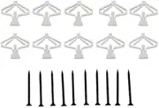 Expansion Screw Bolts,Self Tapping ScrewsAnchor Bolt Hooks,3.5 X 50 Aircraft Expansion Tube Hollow Wall Curtain Gypsum Board Expansion Screw Anchor Bolt Up(10 Piece/Set)(Color:A)