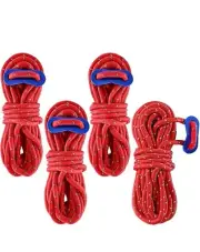 Reflective Nylon Paracord/Parachute Cord, Pull Tent Rope Fits Camping Tent
