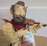 Silvestri Musical Elves Symphony Elf W/Violin Christmas 7" Shelf Sitter