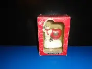 Coca Cola Polar Bear Heart Mini Clock NEW