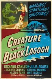 Creature From The Black Lagoon (1954) Richard Carlson Julie Adams POSTER 27x40"