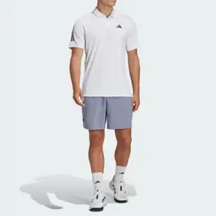 【adidas 愛迪達】上衣 男款 短袖上衣 運動 網球 CLUB 3STR POLO 白 HS3268